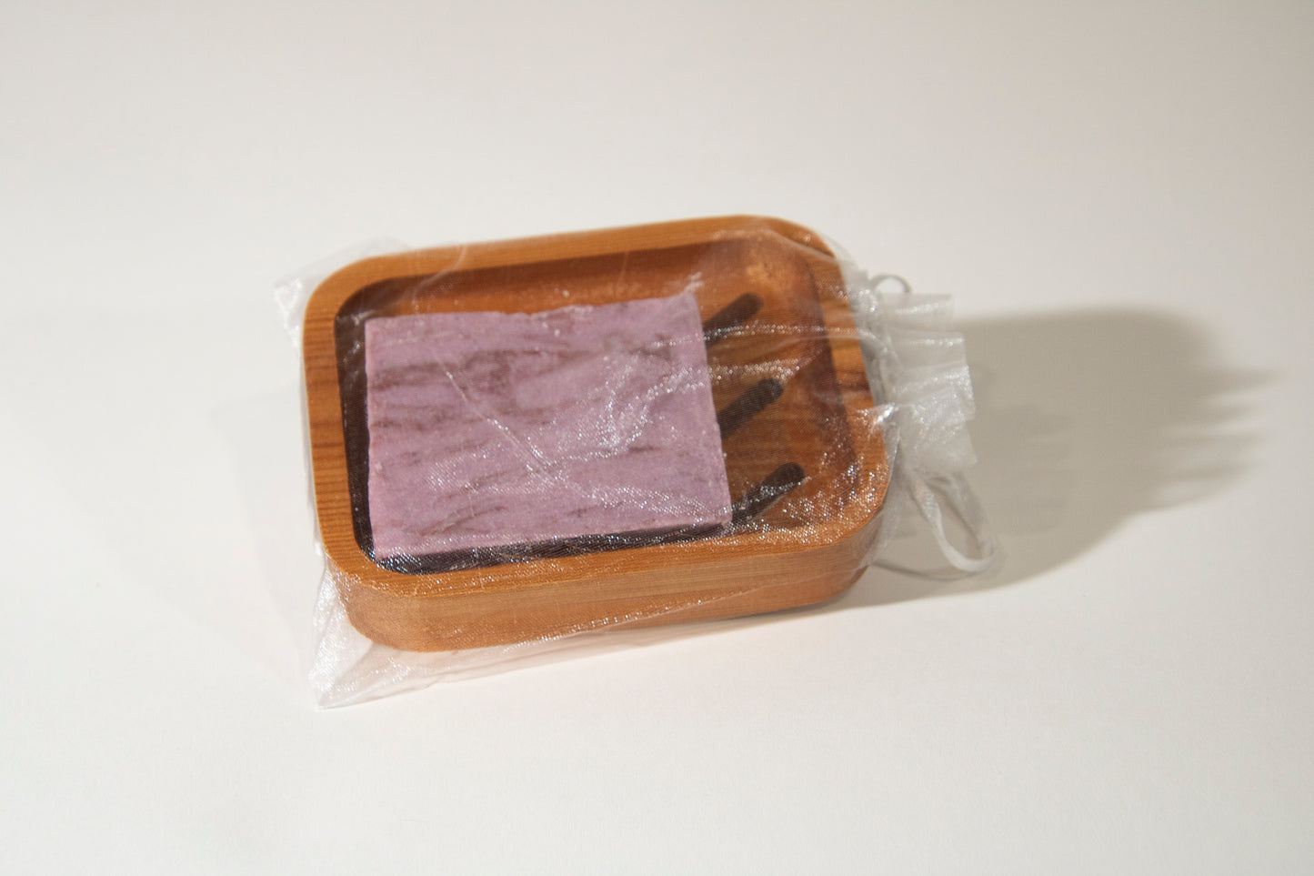 Soap Dish with  scented Handmade Soap