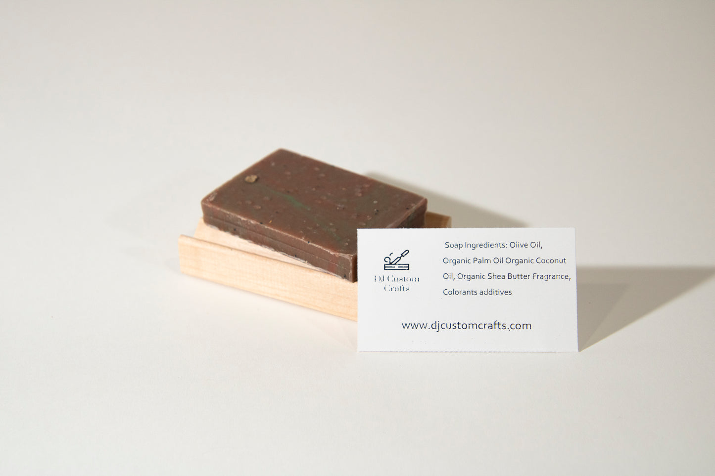 Soap Dish with  scented Handmade Soap