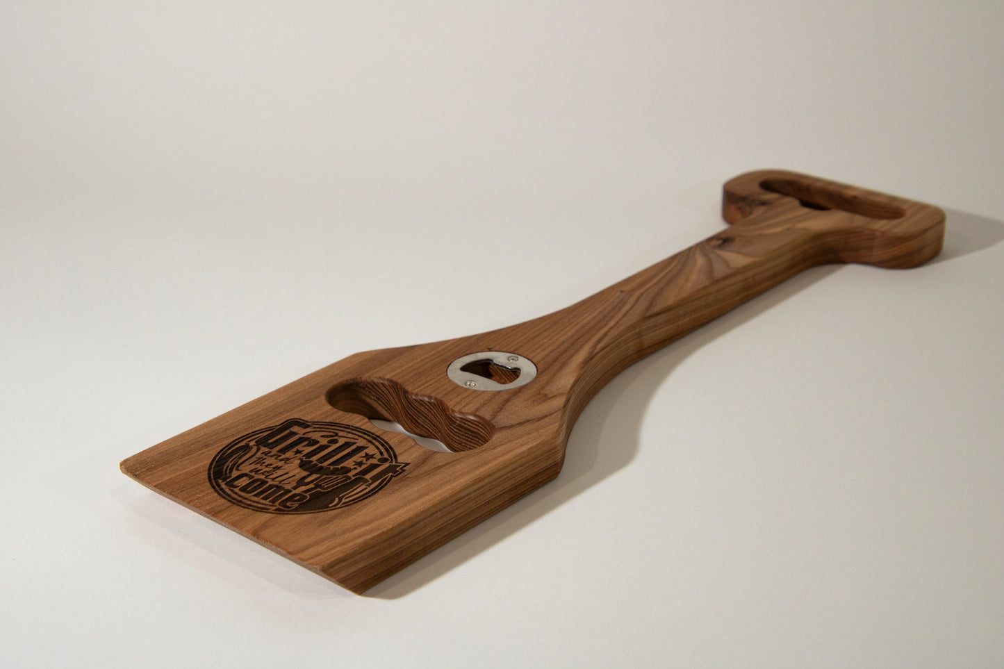 Grill Scraper with bottle opener