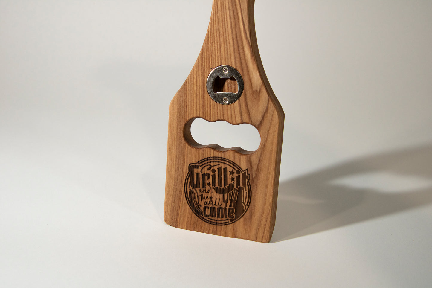 Grill Scraper with bottle opener